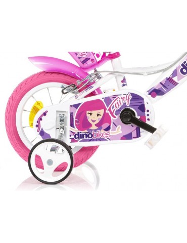 Vaikiškas dviratis DINO Bikes Fairy 12" baltas