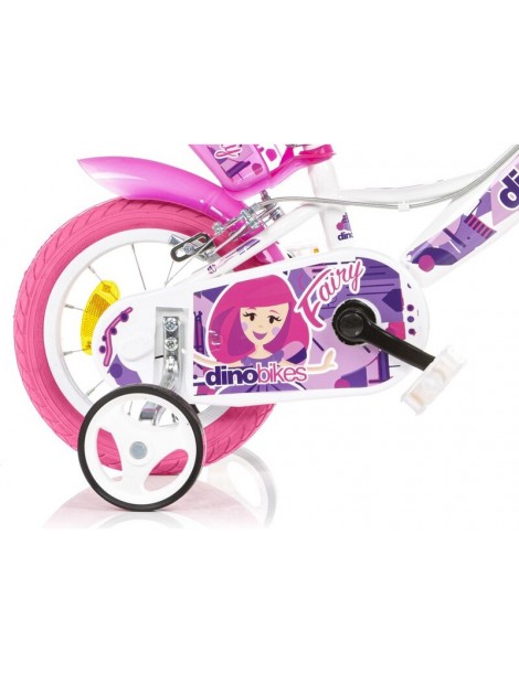 Vaikiškas dviratis DINO Bikes Fairy 12" baltas