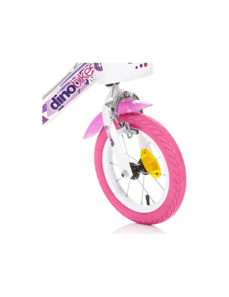 Vaikiškas dviratis DINO Bikes Fairy 12" baltas