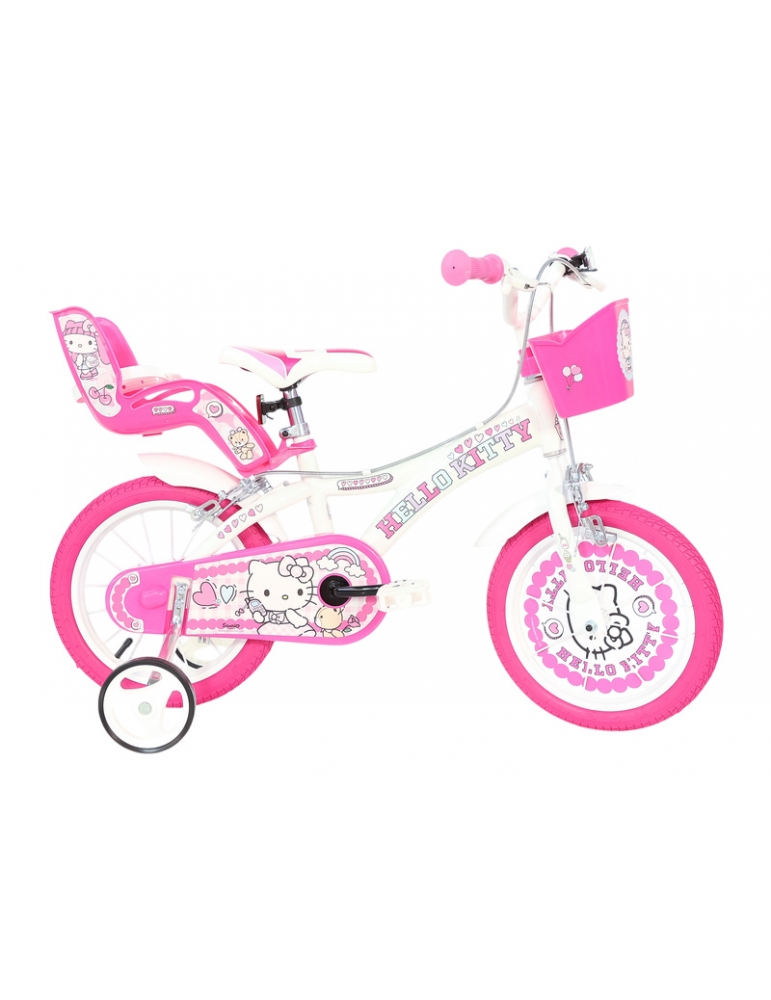 Vaikiškas dviratis DINO Bikes Hello Kitty 14"