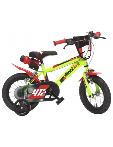 DINO Bikes vaikiškas dviratis 12" – žalia/juoda