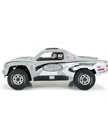 Pro-Line pilkas 2019 Chevy Silverado Trophy Truck kėbulas 1/16 GROM modeliui