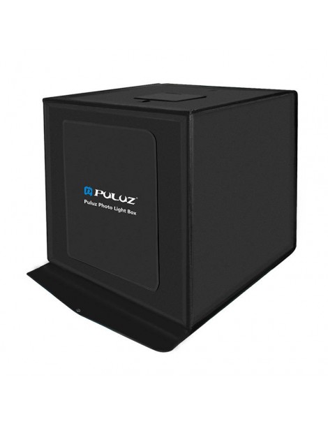 Photo Studio Puluz LED 60 cm, 3380 lm – šviesdėžė su fonais