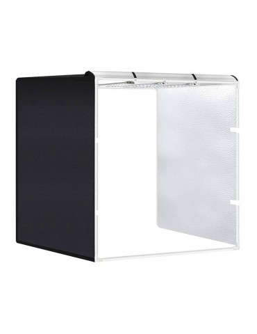 Photo Studio PULUZ 80 cm – šviesdėžė su fonais ir LED apšvietimu