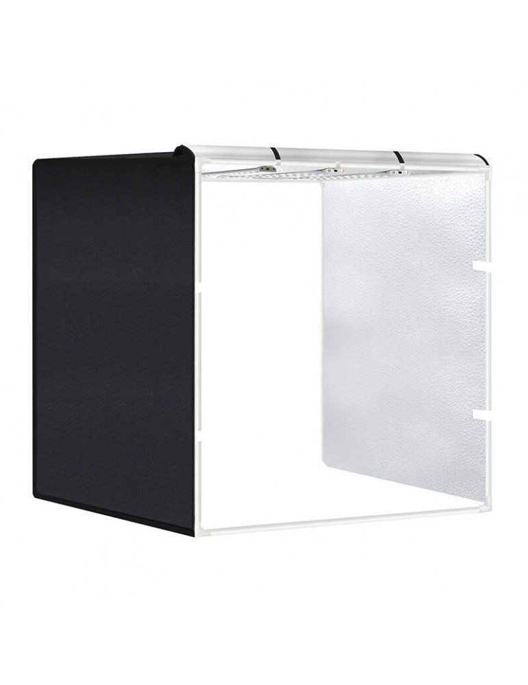 Photo Studio PULUZ 80 cm – šviesdėžė su fonais ir LED apšvietimu
