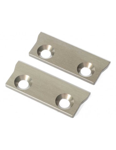 TLR Rear Chassis Wear Plate, Aluminum: 22 5.0
