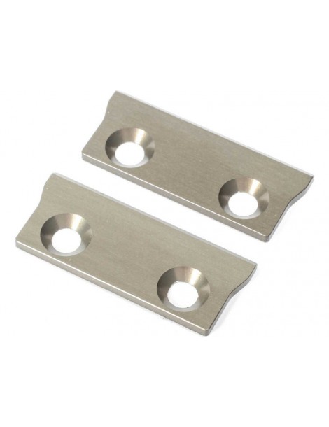 TLR Rear Chassis Wear Plate, Aluminum: 22 5.0
