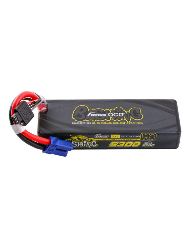 Akumuliatorius Gens ace G-Tech 5300mAh 7.4V 100C 2S1P Lipo EC5