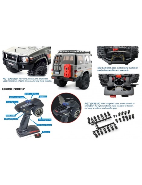 RESCUER 1/10 set 2,4GHz, Black