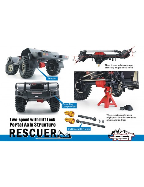 RESCUER 1/10 set 2,4GHz, Grey
