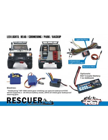 RESCUER 1/10 set 2,4GHz, Grey