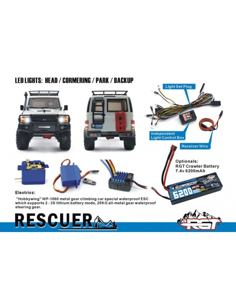RESCUER 1/10 set 2,4GHz, Grey