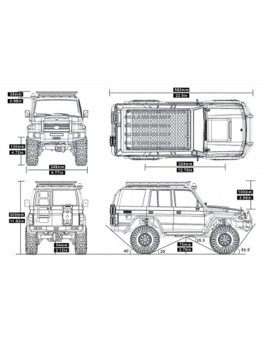 RESCUER 1/10 set 2,4GHz, Grey