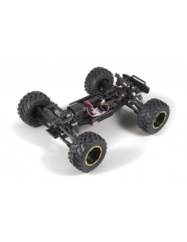 RC modelis BlackZon Smyter MT 1/12 geltonas monster truck su LED apšvietimu