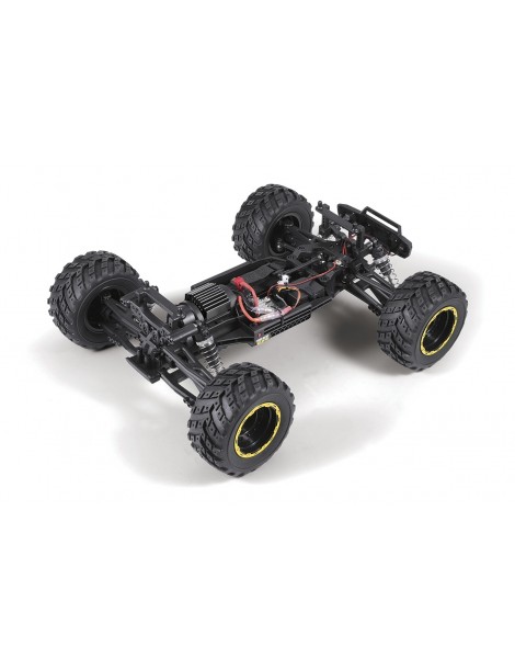 RC modelis BlackZon Smyter MT 1/12 geltonas monster truck su LED apšvietimu