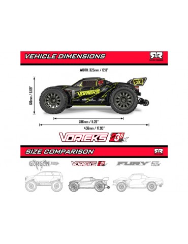 Arrma 1/10 Vorteks 223S BLX DSC 2WD RTR blue