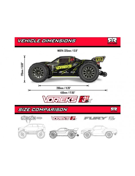 Arrma 1/10 Vorteks 223S BLX DSC 2WD RTR pink