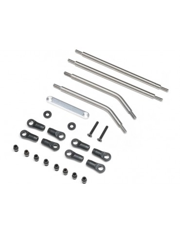 Axial Front Upper/Lower Links Set, Titanium: AXP8