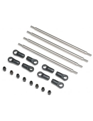Axial Rear Upper/Lower Links Set, Titanium: AXP8