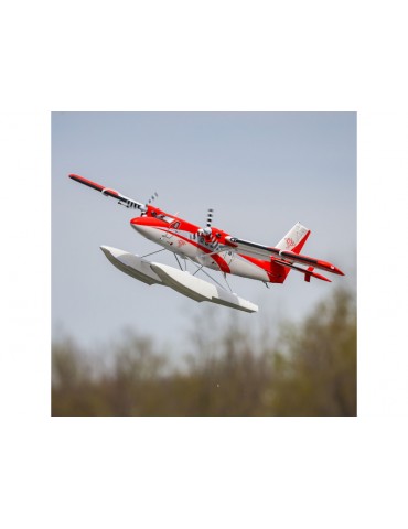 E-flite DHC-6 Twin Otter 1.4m AS3X+ SAFE Select BNF Basic, floats