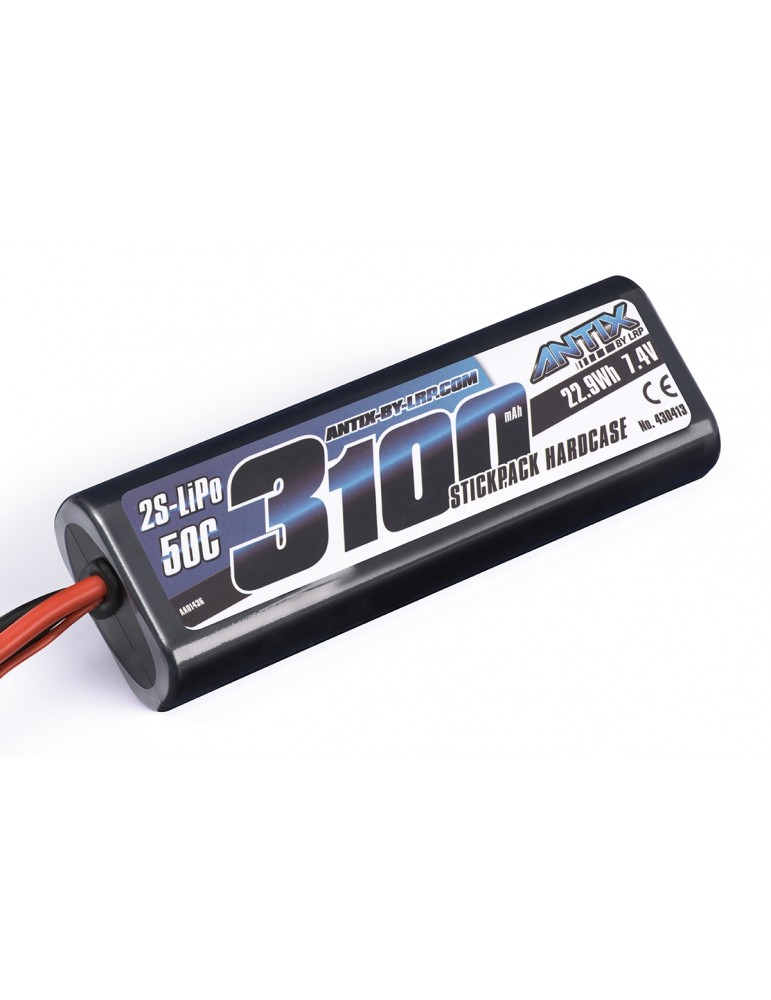 ANTIX by LRP 3100 - 7.4V - 50C LiPo Car Stickpack Hardcase - T-Plug