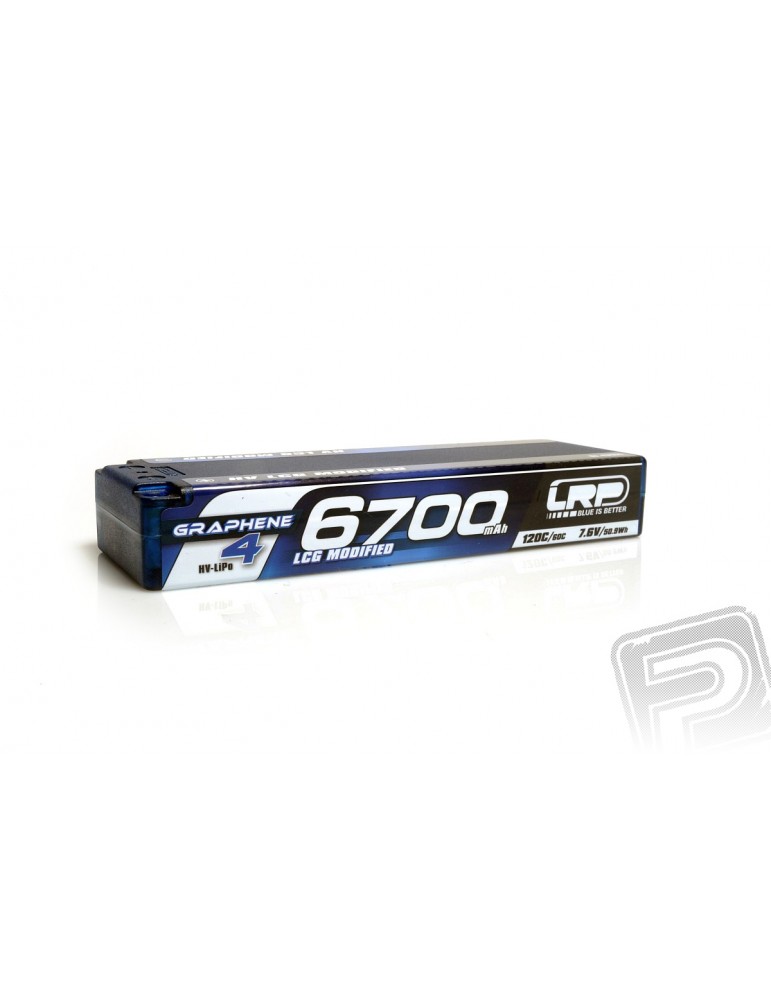 HV LCG Modified GRAPHENE-4 6700mAh Hardcase Akku - 7.6V LiPo - 120C/60C