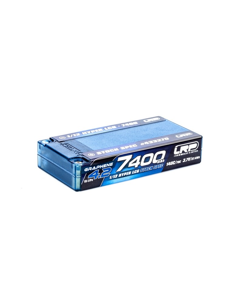 LRP 1/12 Hyper LCG StockSpec GRAPHENE-4.2 7400mAh Hardcase Battery - 3.7V 1S - 140C/70C