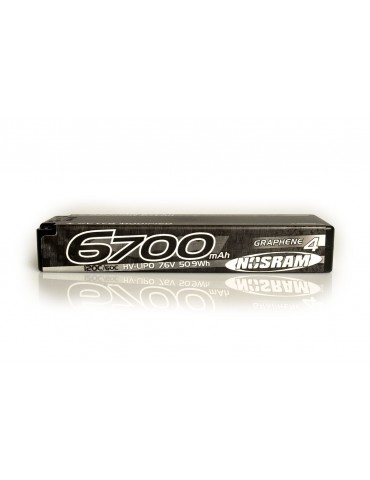 HV ULTRA LCG Modified GRAPHENE-4 6700mAh Hardcase Akku - 7.6V LiPo - 135C/65C