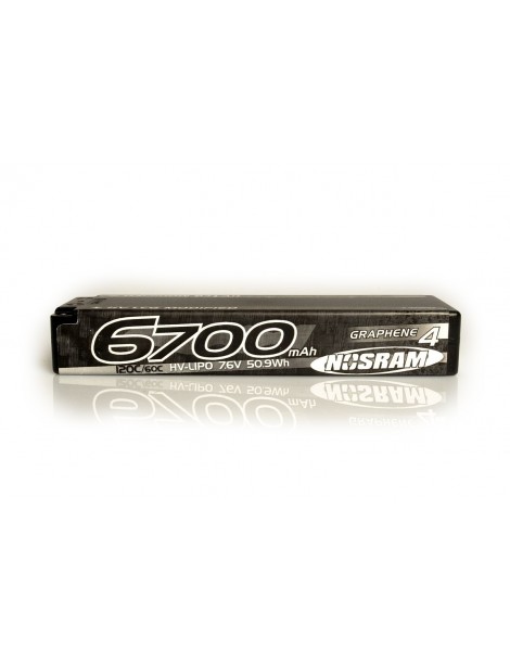 HV ULTRA LCG Modified GRAPHENE-4 6700mAh Hardcase Akku - 7.6V LiPo - 135C/65C