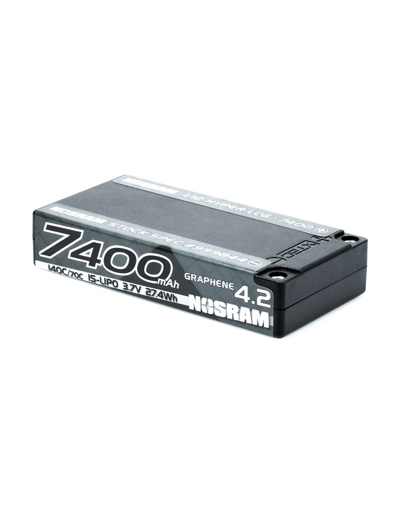NOSRAM 1/12 Hyper LCG StockSpec GRAPHENE-4.2 7400mAh Hardcase Battery - 3.7V 1S - 140C/70C