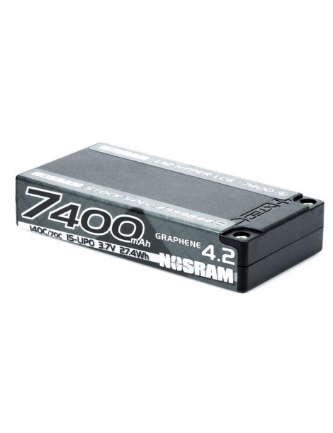 NOSRAM 1/12 Hyper LCG StockSpec GRAPHENE-4.2 7400mAh Hardcase Battery - 3.7V 1S - 140C/70C