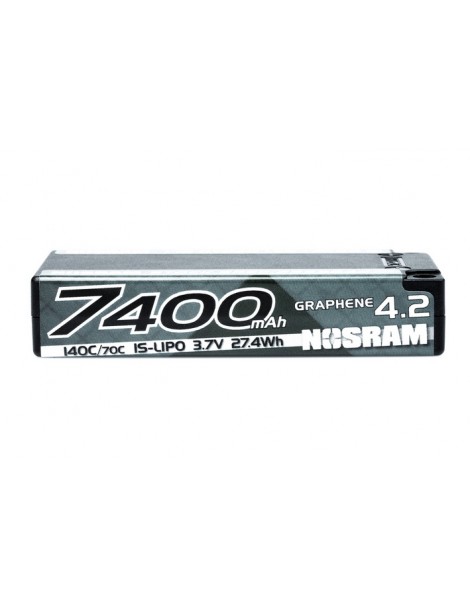 NOSRAM 1/12 Hyper LCG StockSpec GRAPHENE-4.2 7400mAh Hardcase Battery - 3.7V 1S - 140C/70C