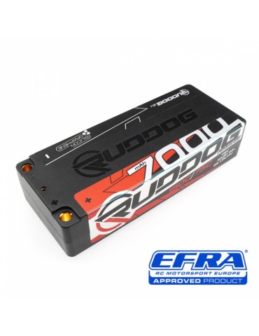 RUDDOG Racing 7000mAh 150C/75C 7.6V 113mm Mid Short Stick Pack LiPo-HV Battery