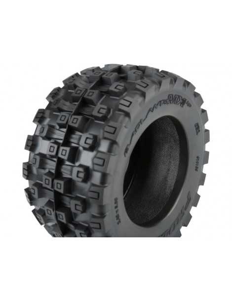 Pro-Line Wheels 3.8", Badlands MX38 HP BELTED 3.8" MT H17mm Blk Raid (2)