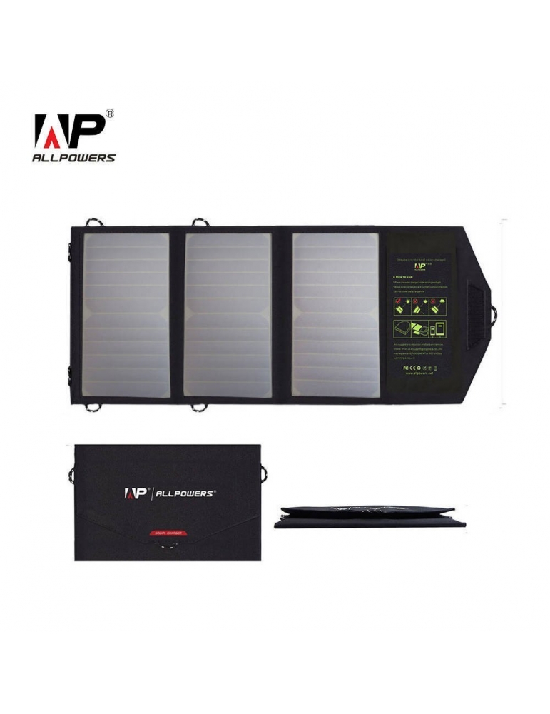 Saulės baterijų įkroviklis ALLPOWERS 5V 21W