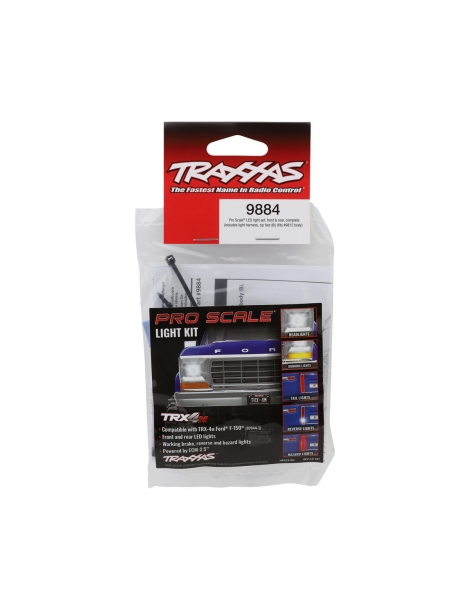 Traxxas Pro Scale LED žibintų rinkinys, priekinis ir galinis, sukomplektuotas (tinka 9812 kėbului)