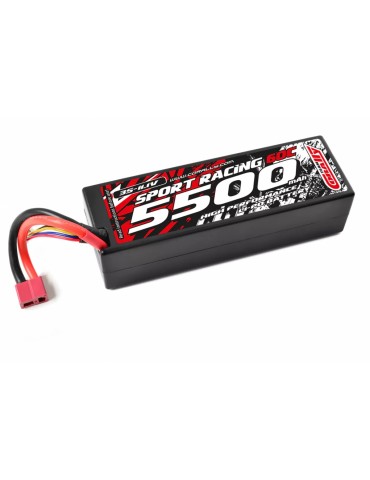 Akumuliatorius Sport Racing 60C 5500mAh 11.1V 3S LiPo Stick Hardcase T-Dean