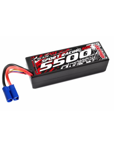 Akumuliatorius Sport Racing 60C 5500mAh 11.1V 3S LiPo Stick Hardcase EC5
