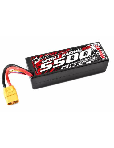 Akumuliatorius Sport Racing 60C 5500mAh 11.1V 3S LiPo Stick Hardcase XT90
