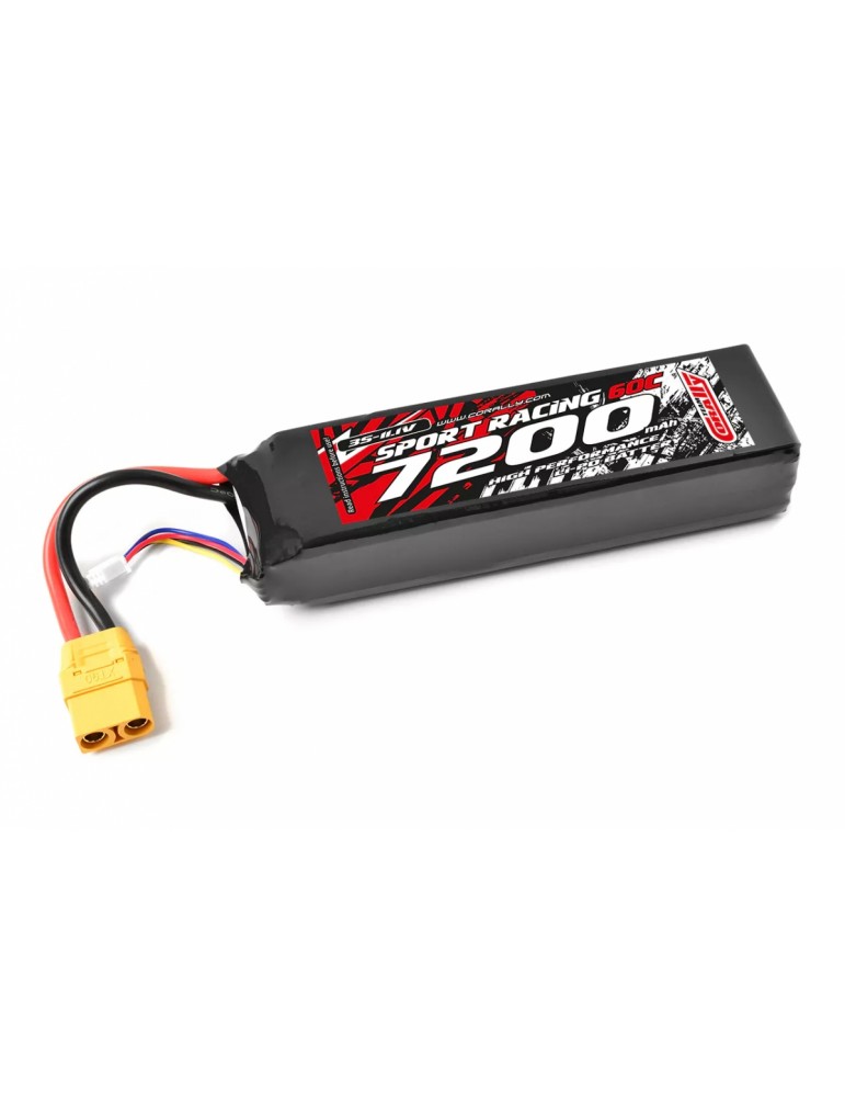 Sport Racing 60C - 7200mAh - 11.1V 3S - LiPo Semi-Soft case - XT90