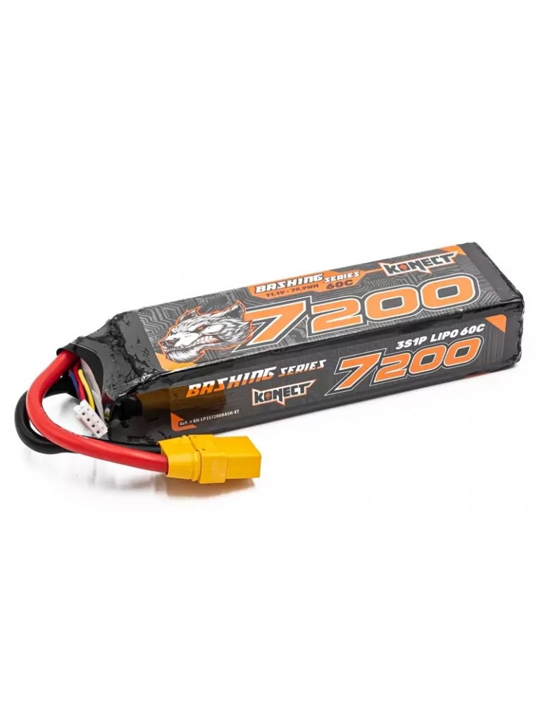 Akumuliatorius KONECT LiPo 7200mah 11.1V 60C 3S1P 79,90Wh (XT60)