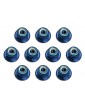 FT Locknuts, M3, flanged, blue aluminum