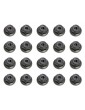 Locknuts, M3, flanged, black