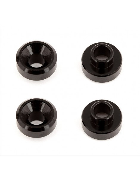 Servo Washers, black aluminum