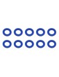 Ballstud Washers, 5.5x3.0x0.5 mm, blue aluminum