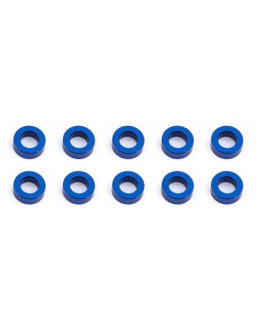 Ballstud Washers, 5.5x3.0x2.0 mm, blue aluminum