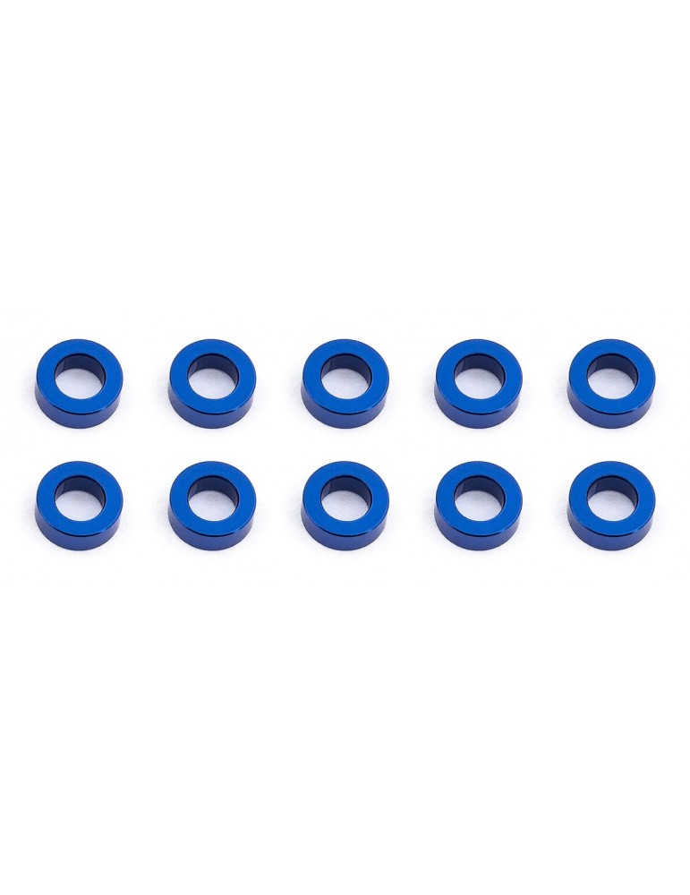 Ballstud Washers, 5.5x3.0x2.0 mm, blue aluminum