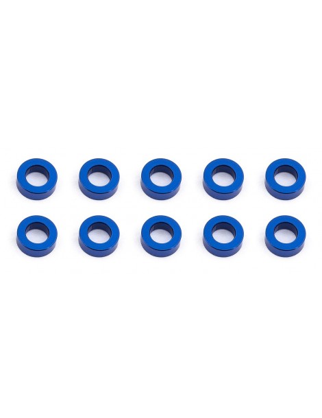 Ballstud Washers, 5.5x3.0x2.0 mm, blue aluminum