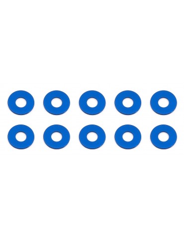 Bulkhead Washers, 7.8x0.5 mm, blue aluminum