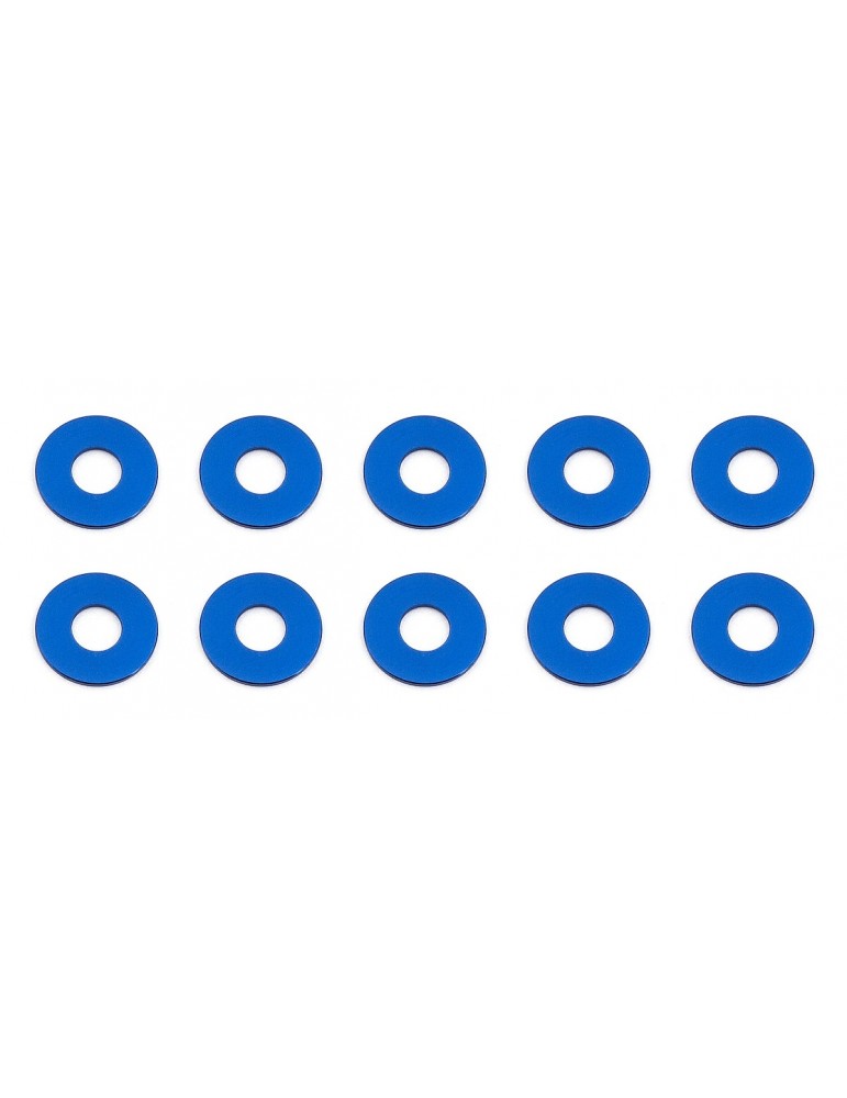 Bulkhead Washers, 7.8x0.5 mm, blue aluminum